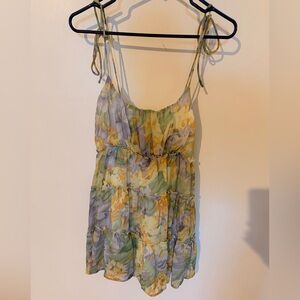 Floral Tiered Mini Dress